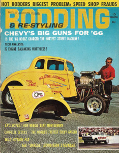 RODDING & RE-STYLING 1966 MAR - MERKEL-MONTGOMERY, '66 CHEVY'S BIG GUNS*